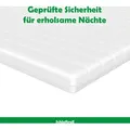 Matratzenauflage - Kaltschaum-Topper mit orthopädischen Eigenschaften, Größe 80x190. - Weiß