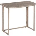 Merxx Eckbank mit Klapptisch 90 x 50 cm Stahl/Kunststoffgeflecht