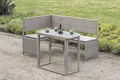 Merxx Eckbank Set 1 Eckbank inkl. Sitzkissen 1 Klappentisch 90 x 50 x 75 cm grau