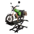 Motorradhebebühne Montagebühne Heber hydraulisch 360 kg Breite 47 cm Schwarz