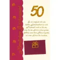 BSB Grußkarten 50. Geburtstag - Glückwunschkarte im Format 11,5 x 17 cm mit