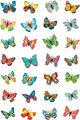 HERMA Sticker MAGIC "Schmetterlinge" Glitterfolie 1 Blatt à 28 Sticker