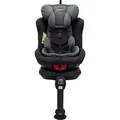 Kindersitz Auto, I-SIZE, ISOFIX Top Tether, 40-105 cm Körpergröße, Laura 1341 grau von PETEX - Grau