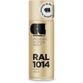 COSMOS LAC Acryllack Sprühdose in Vielen RAL Farbtönen 400ml Spraydose Perfekt für DIY Upcycling RAL 1014 Elfenbein