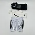 Nike Unisex Schienbeinschutz Mercurial Lite DN3611-100, Weiß/Schwarz