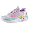 Skechers UNICORN DREAMS LIGHTS Slip-On Sneaker Glitzer,-Blinkschuh zum Schlupfen, Größenschablone zum Download gelb|silberfarben 29 EU