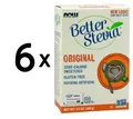 6 x NOW Foods Better Stevia, Original - 100 packets (283,17 EUR/kg)