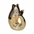 Gift Company Vase Monsieur Carafon L Dekovase in Fisch-Form Steingut Gold 31 cm