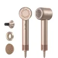 DREAME Hair Glory Mix High-Speed-Haartrockner, 3 magnetische Düsen, NTC-Temperaturregelung, 300 Millionen negative Ionen/cm³, Motor mit 110.000 U/min, 336 g leicht, Gold