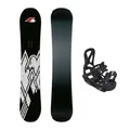 F2 Set Snowboard Junior Rental Schwarz 120cm + Pipe Bindung S