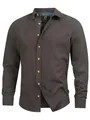 Indicode Herren Riverside Hemd kariert mit Button-Down-Kragen | Herrenhemd Männerhemd Raven XL