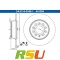 2x ATE Bremsscheibe 24.0110-0356.1 Höhe 48,2 mm Bremsscheibenart voll