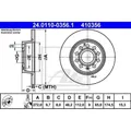 ATE Bremsscheibe 24.0110-0356.1 für FORD SEAT SKODA VAG, Hinterachse