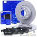 ATE BREMSSCHEIBEN+CERAMIC BELÄGE HINTEN FÜR AUDI A3 SEAT SKODA KAROQ VW GOLF 7