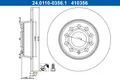 2x ATE 24.0110-0356.1 Bremsscheibe für AUDI CUPRA SEAT SKODA