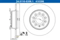 2er Set Bremsscheiben ATE 24.0110-0356.1 AUDI 1K0 615 601 AA 2587070