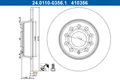2X 24.0110-0356.1 ATE Bremsscheibe für AUDI,CUPRA,FORD,SEAT,SKODA,VW