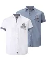 Jan Vanderstorm Herren Doppelpack Hemd Sverker weiß XL - 43/44