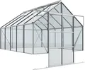 Vitavia Gewächshaus Cassandra 8300, BxTxH: 257 x 323,1 x 248,9 cm, 3 mm Wandstärke, Alu-Profile, 3 mm Sicherheitsglas