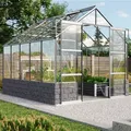 Vitavia, Gewächshaus "Cassandra 8300", aluminium eloxiert, ohne Sockelmauer, 3 mm ESG, 8,3 m2