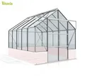 Vitavia Gewächshaus Cassandra 8300 BxT 257x323cm ESG Alu eloxiert, ohne Sockel
