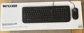 Incase Wired Desktop 600 – Tastatur & Maus Set – Kabelgebunden USB – Schwarz NEU