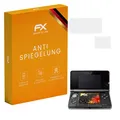 atFoliX Displayfolie kompatibel mit Nintendo 3DS 2011 Schutzfolie, entspiegelnde und stoßdämpfende FX Folie (3er Set)