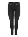 ONLY Damen Onlwauw Mid Sk Bj1097 Noos Jeans, Washed Black, L / 30L EU