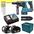 Makita DHR243RTJ Akku - Bohrhammer DHR 243 RTJ zzgl. org. Bosch SDS Bohrer