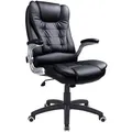 SONGMICS Bürostühle hohe Rückenlehne | Chefsessel mit verdicktem Kopfkissen und Sitzpolster |ergonomisch schwarz OBG51B - Schwarz