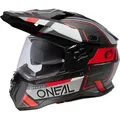 O'NEAL Bike Helm D-Srs Square Black/Gray/Red XS (53/54 cm) - Schwarz