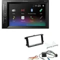 Pioneer DMH-A240DAB 2-DIN Autoradio Bluetooth DAB USB passend für Volkswagen VW Touran piano black ohne Canbus