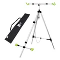 Zite Fishing Brandungsrutenhalter - Aluminium Tripod für 2 Brandungsruten - Brandungsdreibein Ruten-Halter – Teleskop Ruten-Ständer mit Tasche, Dreibein Rutenhalter, Rutenhalter Brandungsangeln