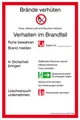 Aushang Brandschutzordnung Teil A Kunststoff (B x H) 200mm x 300mm 1St.