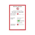 SafetyMarking Verbotsschild Kunststoff B200xH300 mm Brandschutzverordnung BRD