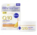 Nivea Tagescreme Q10 ANTI-FALTEN ENERGY VITAMIN C TAGEPFLEGE LSF 15, 24h Feuchtigkeit für strahlendes, gesundes Hautbild