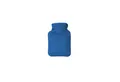 Hugo Frosch Wärmflasche Mini 0,2l Veloursbezug uni Königsblau, Made in Germany
