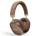 GUESS Bluetooth 5.3 Wireless Headset Kopfhörer On Ear Script Metal Logo Braun
