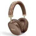 GUESS Bluetooth 5.3 Wireless Headset Kopfhörer On Ear Script Metal Logo Braun