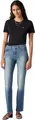 Levi's Damen Jeanshose 314 Shaping mit Stretch-Anteil, Straight Fit, Blau (Smudged Line), W28/L34