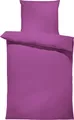 Uni Bettwäsche 155x220 cm violett lila  Einfarbig Renforce Baumwolle Übergröße