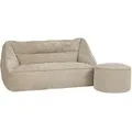 icon Sitzsack, Beige, Kunststoff, 2-Sitzer, 160x70x93 cm, Hergestellt in Deutschland, Wohnzimmer, Hocker, Sitzsäcke, XXL Sitzsäcke