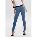 ONLY Skinny-fit-Jeans ONLRAIN LIFE REG SKINNY DNM mit Gürtelschlaufen blau L (40)