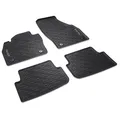 Volkswagen 2G706150082V Gummi Fußmatten Premium Allwettermatten 4X Gummimatten, schwarz, mit Taigo Schriftzug