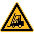 ELC Warnschild Warnschild Folie SL 200 mm Warnung vor Flurförderzeugen