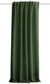 HOMEbasics | Akustikvorhang Uni | ACUSTICO | Lärm-, Hitze-, Kälte- und Zugluft-Schutz + abdunkelnd | Oliv | 245 x 135 cm
