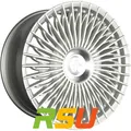 4x Keskin KT X1 Exclusive silver front polish 8.5x19" ET40 LK5 108 ML 72.6 Al...