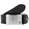 Tommy Hilfiger Koppelgürtel Plaque Belt 3,5 cm breit individuell verstellbare Schnalle schwarz 85