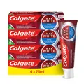 Colgate Zahnpasta Max White Optic Whitening entfernt Verfärbungen 4x 75 ml