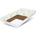 FDM Calm Matratze 90x180 cm Kaltschaum Kindermatratze Höhe 10 cm Härtegrad H3 H4 Öko-Tex Allergikergeeignet Bezug Waschbar Kokosfaser-Einlage Matratzenbezug Dino